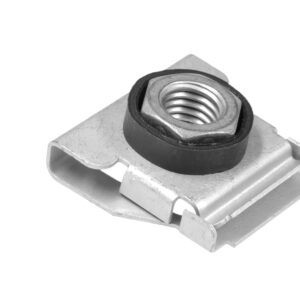 Special metal cage nuts to snap on (Brackets)